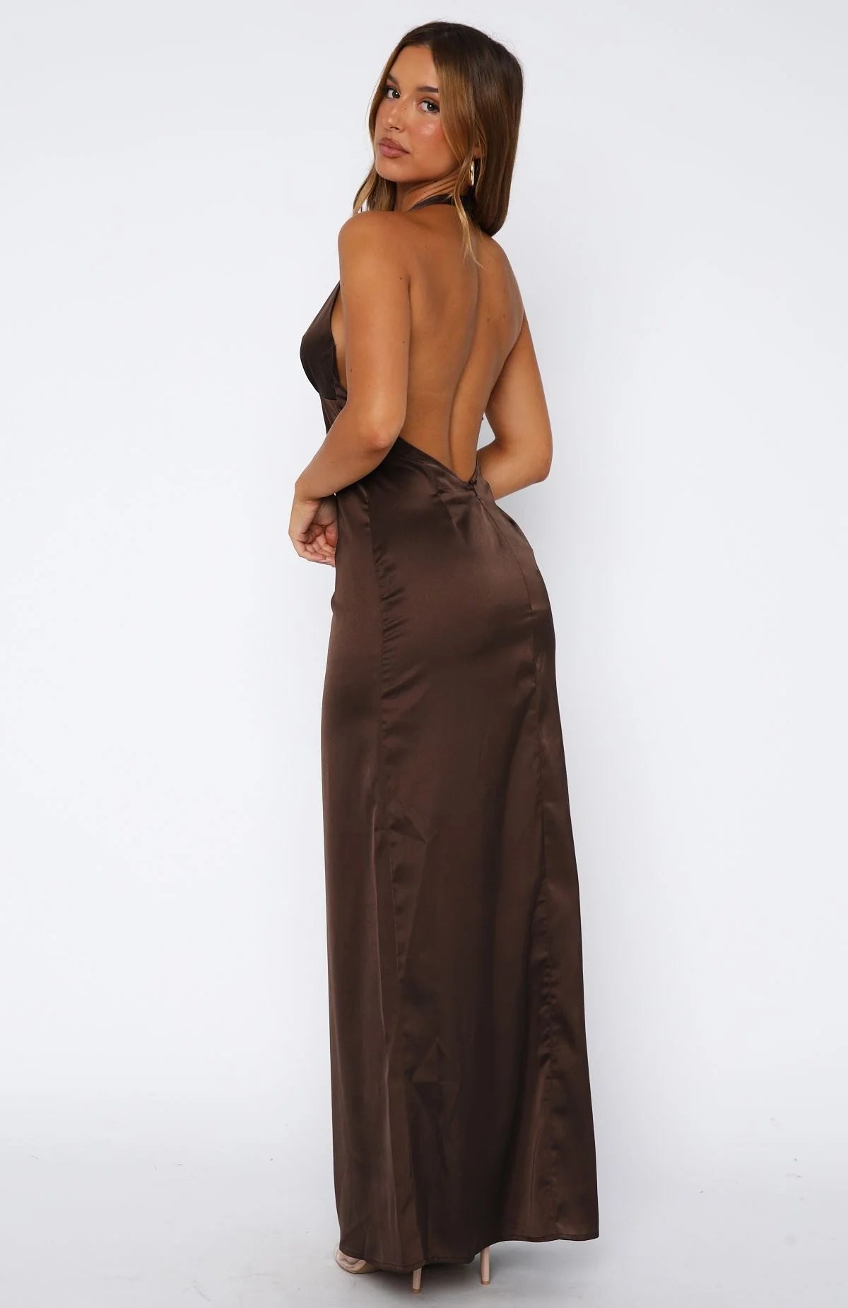 Stay With Me Maxi Dress Chocolate