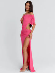 EMMALEY MAXI DRESS HOT PINK